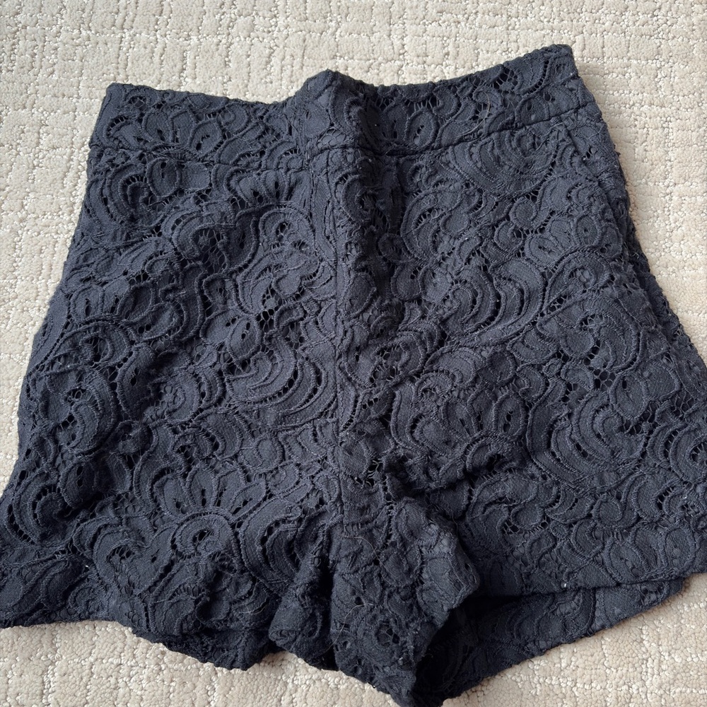 Black Lace Women's Shorts